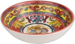 Barok Kırmızı Melamin Kase 23 cm