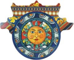 Barok Mavi Melamin Sunum Tahtası 22,8x17,4 cm