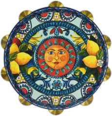 Barok Mavi Melamin Sunum Tahtası 30 cm