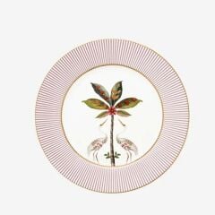 Pembe Porselen Kahvaltı Tabağı 21 cm