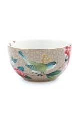 Bowl Blushing Birds Khaki 12cm