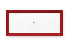 Cake Tray Rectangular Love Birds Red-Pink 33.3x15.5cm