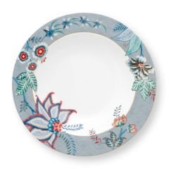 Deep Plate Flower Festival Light Blue 21.5cm