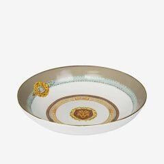 Gri Porselen Çukur Tabak 23 cm