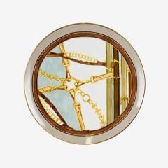 Gri Porselen Kahvaltı Tabağı 21 cm