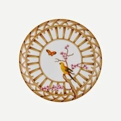 Kahverengi Porselen Kahvaltı Tabağı 20 cm