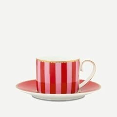 Kırmızı Pembe Porselen Kahve Fincanı 125 Ml Love Birds Collection by Pip Studio