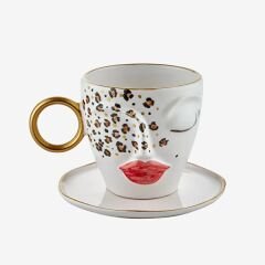 Krem Seramik Çay Fincanı 250 ml