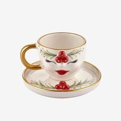 Krem Seramik Kahve Fincanı 160 ml