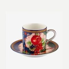 Mavi Yeşil Porselen Kahve Fincanı 120 ml