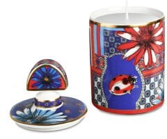 Joke Mavi Porselen Doğanın Mucizesi Mum 14 cm