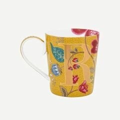 Alphabet Mugs Sarı Porselen R Harfli Kupa 350 ml