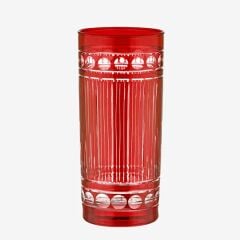 Kırmızı Cam SU BARDAĞI 485 ml