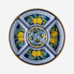 Mavi Melamin 5 Bölmeli Servis Tepsisi 39 Cm Capri Collection by Chiara Alessi