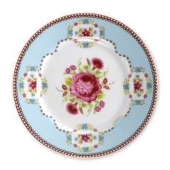 Mavi Porselen Pasta Tabağı 17 cm