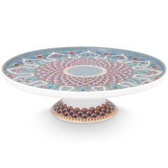 Mini Cake Tray Flower Festival Scallop Deco Light Blue 21cm