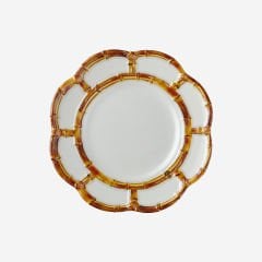 Beyaz Melamin Kahvaltı Tabağı 23 Cm Bambu Collection by Chiara Alessi