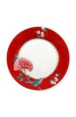 Plate Blushing Birds Red 21cm