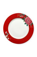 Plate Blushing Birds Red 26.5cm