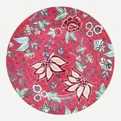 Plate Flower Festival Dark Pink 32cm