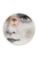 Plate Heritage Face Black/White 12cm