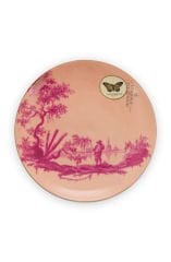 Plate Heritage Painted Pink 18cm