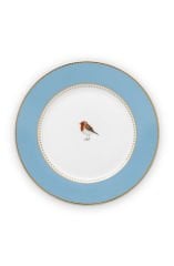Plate Love Birds Blue 17cm