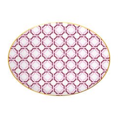 Baci Milano Firenze Porselen Oval Servis Tabağı 31 cm