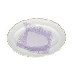 Volante Dentelle Oval Tabak 27 cm