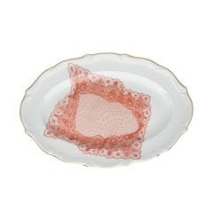 Volante Dentelle Oval Tabak 27 cm