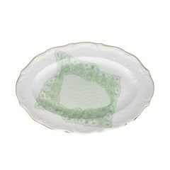 Volante Dentelle Oval Tabak 27 cm