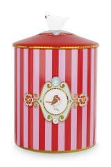 Storage Jar Love Birds Red-Pink 1.3ltr