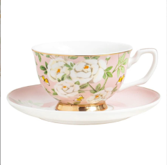 Teacup & Saucer Peony Garden