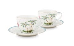 Beyaz Porselen Kahve Fincan Seti 120 ml