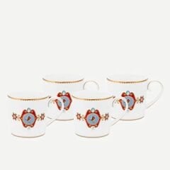 Beyaz Porselen Kupa Seti 150 ml