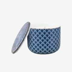 Mavi Porselen Mum 12 cm