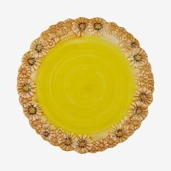 Sarı Seramik Servis Tabağı 36 Cm Camomilla Collection by Edelweiss Italy
