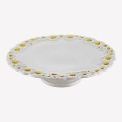 Beyaz Seramik Kek Standı 36 Cm Camomilla Collection by Edelweiss Italy