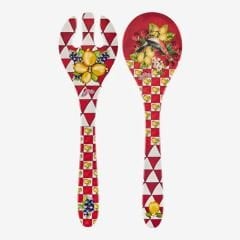 Kırmızı Melamin Servis Seti 28 Cm Capri Collection by Chiara Alessi