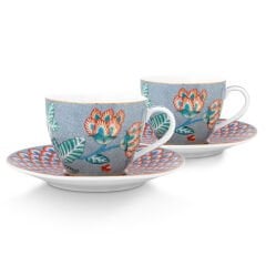 Mavi Porselen Kahve Fincan Seti 120 ml