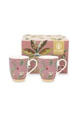 Pembe Porselen Kupa Seti 350 ml