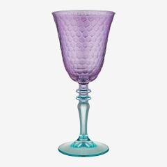 Lila Turkuaz Cam Kadeh 270 ml