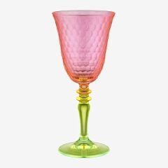 Pembe Yeşil Cam Kadeh 270 ml