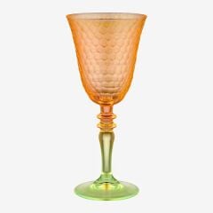 Turuncu Sarı Cam Kadeh 270 ml