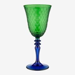 Yeşil Mavi Cam Kadeh 270 ml