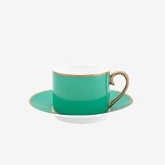 Yeşil Porselen Çay Fincanı 220 ml