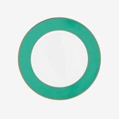 Yeşil Porselen Kahvaltı Tabağı 23 cm
