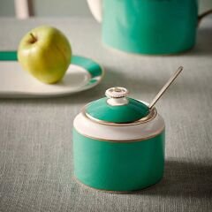 Yeşil Porselen Şekerlik 550 ml