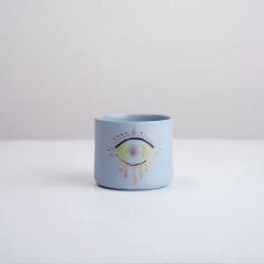 Eye of Kybele Midi-Açık Mavi/Gold