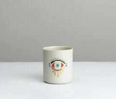 Eye of Kybele Maxi-Beyaz/Gold